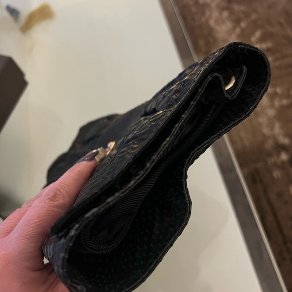 Brand new BCBG purse in black and gold flower buckle - Picture 6 of 6